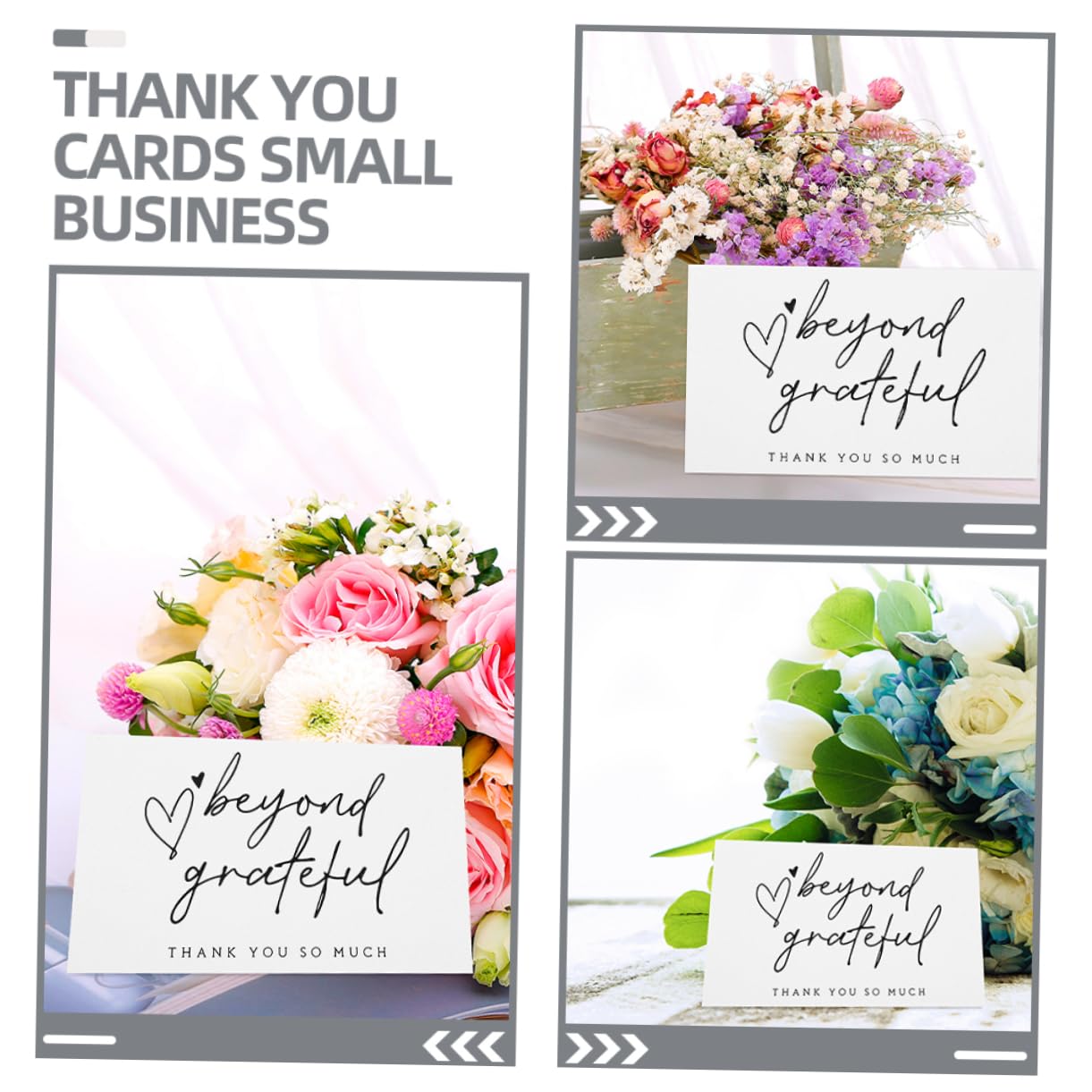 NUOBESTY 3 Sätze Danke Karte Glückwunsch Card Sleeves Thank You Cards Card Verpackungen present Card Geschenkverpackungen Geschenkpakete Postcards Papier 150 Stück * 3