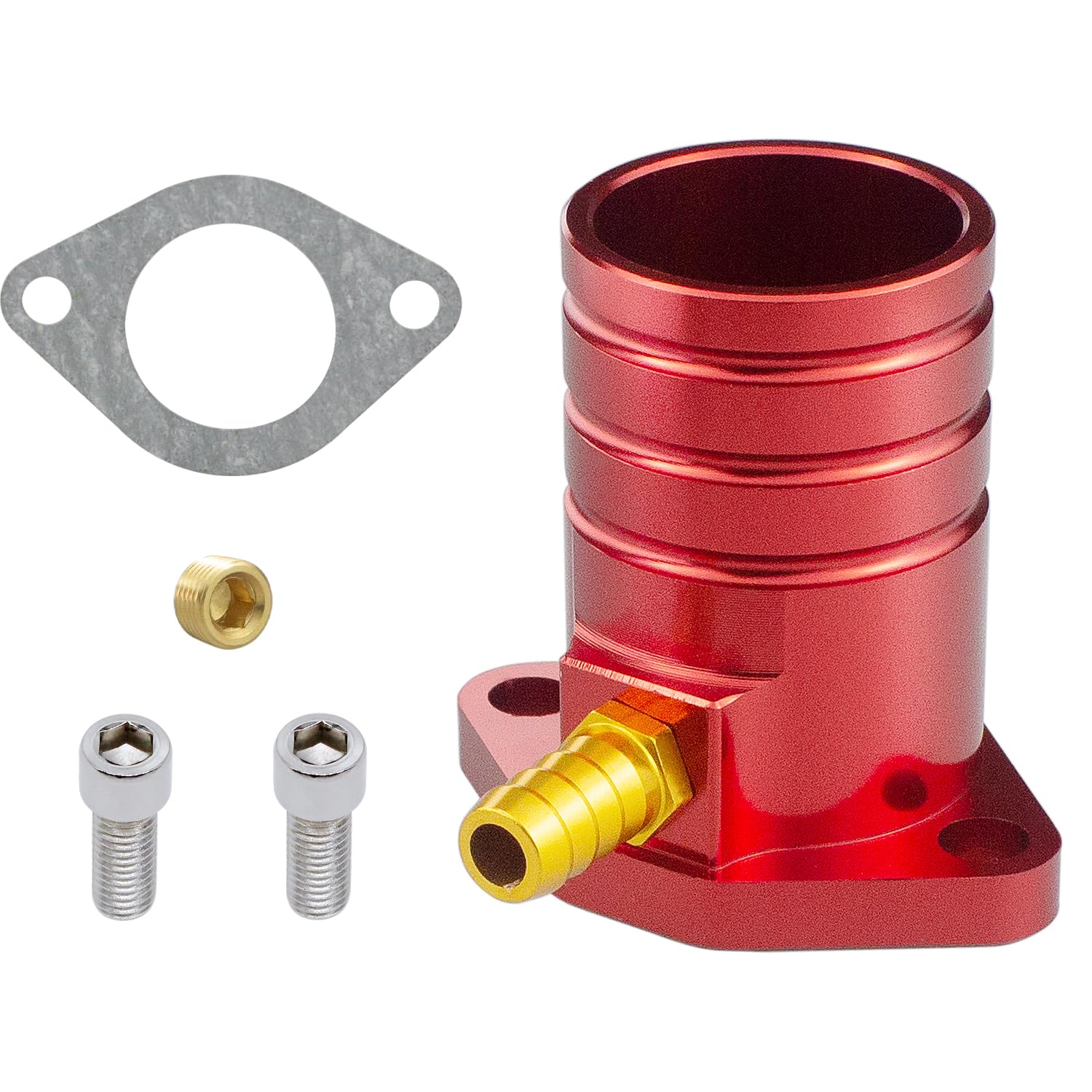 Amavoler Performance Racing Intake Pipe Inlet Manifold Gasket Screw Pulse Fit for Predator 420cc Go Kart & Mini Bikes,Honda GX270,GX390,VM34