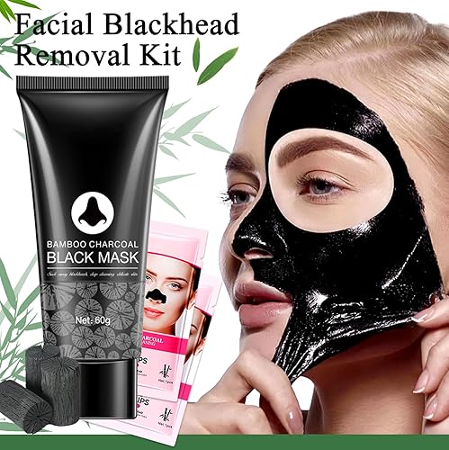 Miniatura 2 de Máscara facial removedor de puntos negros, mascarilla removedora de cabeza negra de limpieza profunda para la nariz, máscara facial removedor de