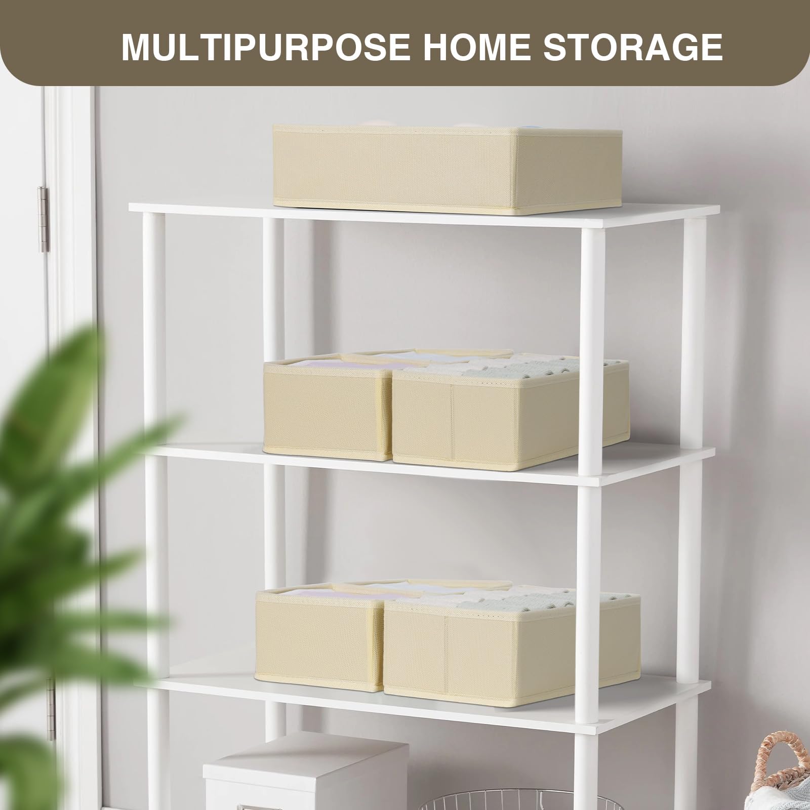 Homsorout Drawer Organisers for Clothing, 8 Pack Dresser Drawer Organizers - Image 2