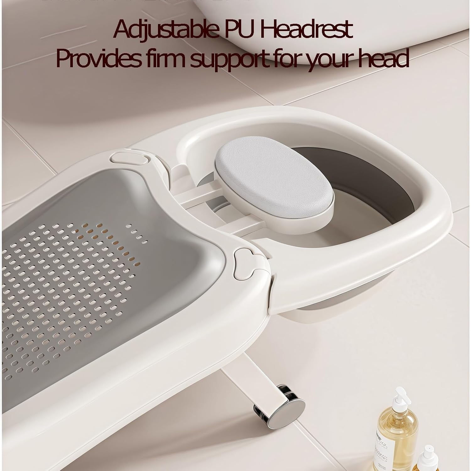Folding Baby Shampoo Chair, Non-Slip Lightweight Shampoo Chair, Large-Capacity Shampoo Basin, Suitable for Both Boys and Girls