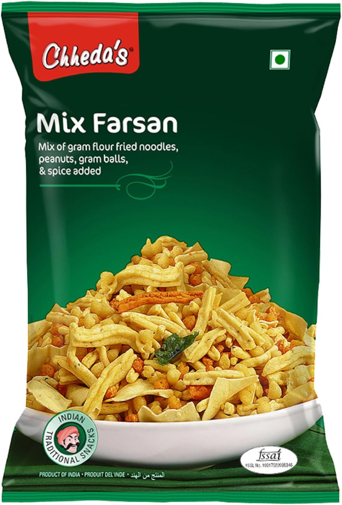 Chheda's Mix Farsan - Besan Sev, Peanuts, Boondi - Misal Pav Farsan (300g Pack of 1)