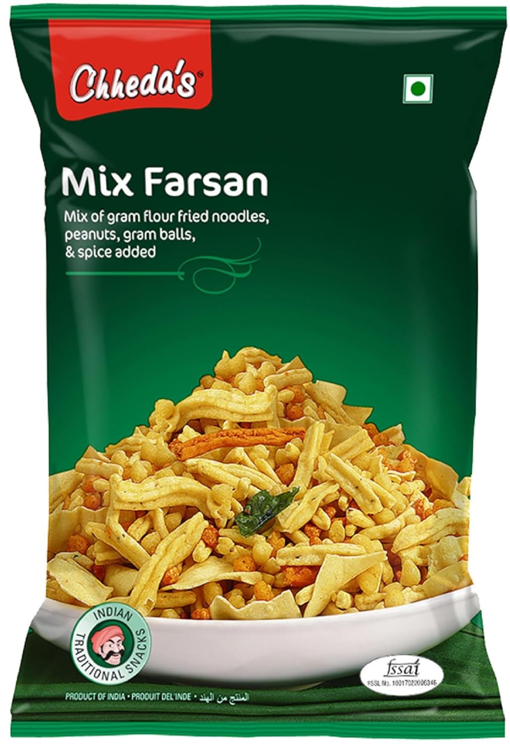 Chheda’s Mix Farsan – Besan Sev, Peanuts, Boondi – Misal Pav Farsan (300g Pack of 1)