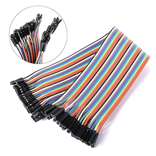 Miniatura 5 de HiLetgo 120pcs/3x40pcs Breadboard Jumper Wires Prototype Board Connect Leads with Male Female Connectors, 2.54mm to 2.54mm Length 20cm Jumper Wires