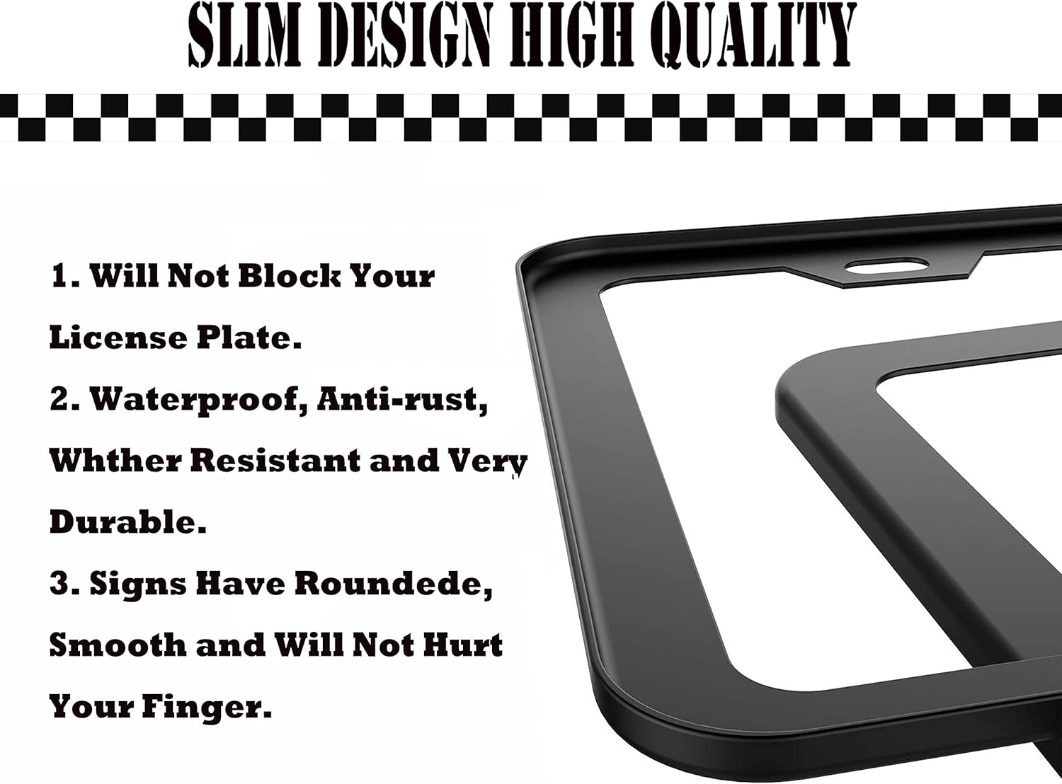 Bear Moose License Plate Frame - Forest Wildlife Car Tag Frames Wild Animal Auto Plates Tags Mountains Night Trees Printed 2 Holes with Screws for Women Men - Image 5