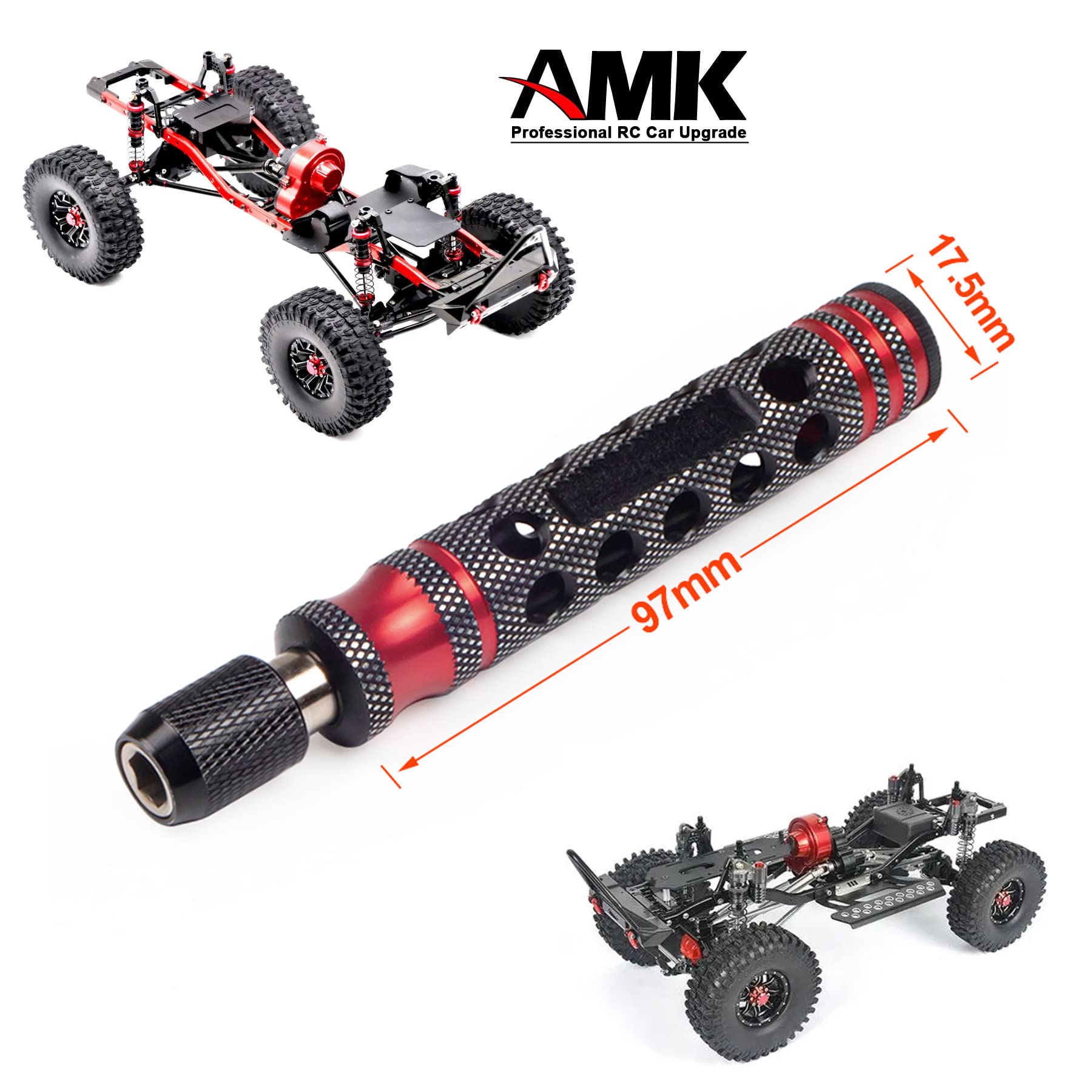 Set di driver esagonali RC, driver a testa esagonale con chiave esagonale, kit di attrezzi RC per auto RC T-raxxas A-rrma Axial SCX10 Redcat Racing