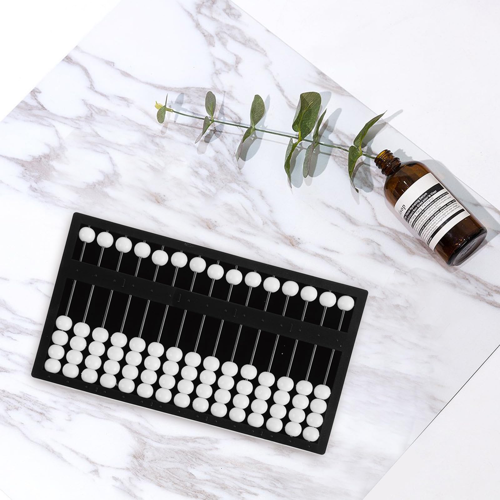 Ábaco Braille Herramienta Aritmética de Plástico para Estudiantes Ciegos Diseño Fácil de Usar y Educativo para Aprendizaje en Casa y Escuela