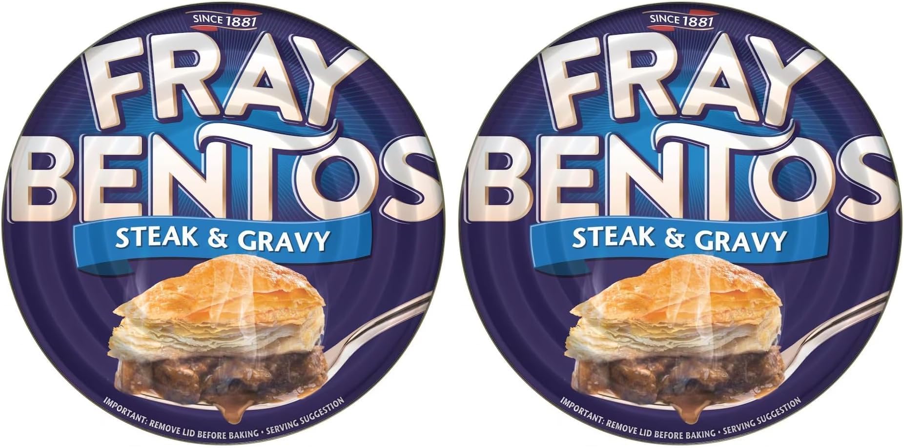Fray Bentos Steak & Gravy Pie 425g (Pack of 2)