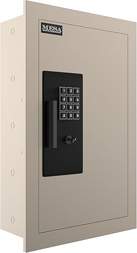 Miniatura 2 de Mesa Safe - Caja fuerte de pared ajustable de acero, 0.3-0.7 pies cúbicos