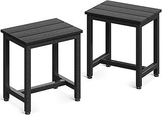 AODK サイドテーブル コンパクト ヴィンテージ風 ナイトテーブル 多機能 オープンラック 収納ラック アジャスター付 小物置き 組立簡単 おしゃれ 2個セット