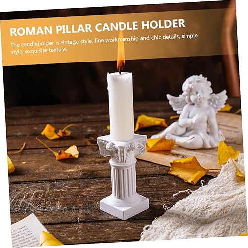 Miniatura 2 de Yardwe 3 unids Columna Romana Decoración Velas para el Hogar Columna Romana Candelabro Centro de mesa Decoración para Salas De Casa Escritorio