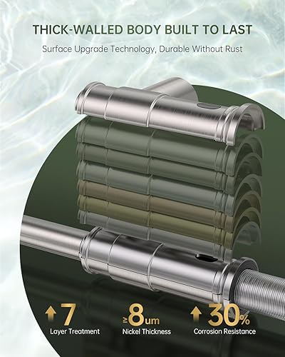 Miniatura 9 de DAYONE DAY-APS136-BTG - Grifo de cocina de arco alto con dispensador de jabón y placa de cubierta, grifo de cocina de arco alto, latón