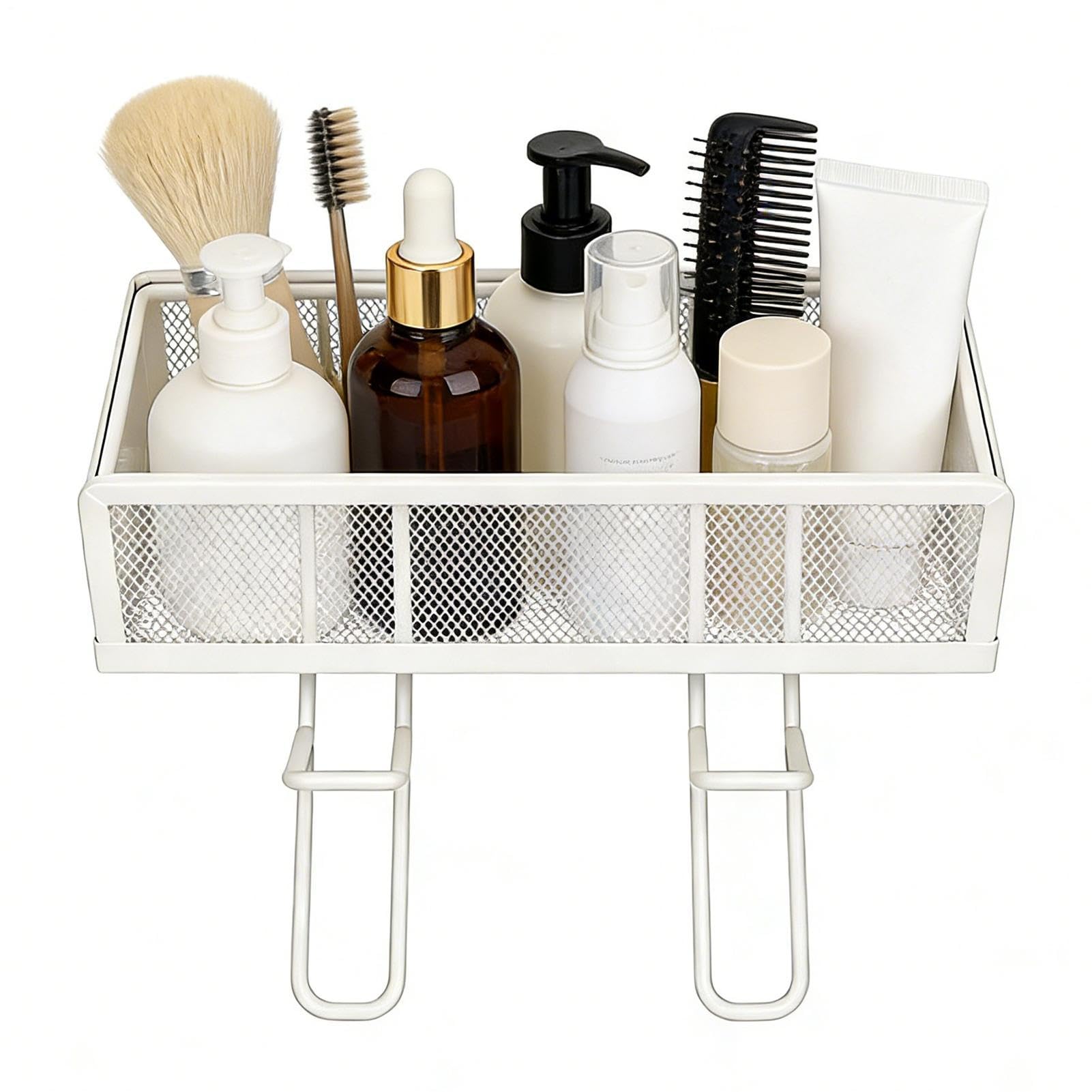 Étagère WC en métal support papier pour rangement de douche et soin de la peau