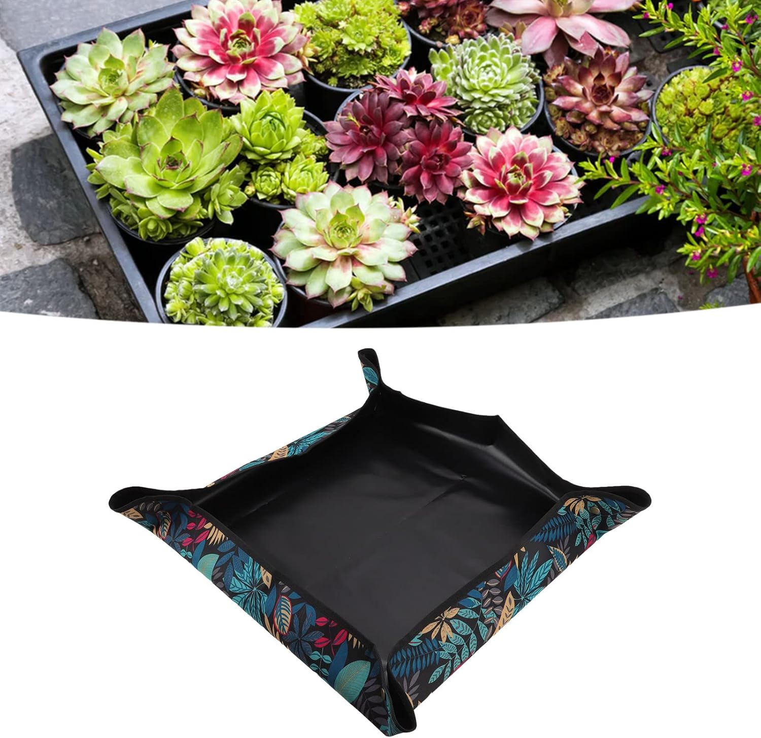 72 x 72 cm Waterproof Garden Mat Plant Mat, Oxford Cloth Repotting Mat for Indoor Plants, Foldable Plant Mat for Transplanting Succulents Seedling Plant Lovers