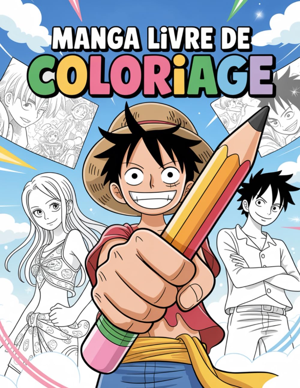 Manga Livre De Coloriage: Le cadeau parfait pour les fans d’anime, de manga et de culture japonaise