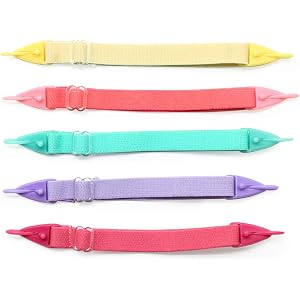 Lot De 6 Sangles De Maintien Pour Lunettes De Sport Enfants - Néoprène Doux Et élastique - Pour Lunettes De Vue, Soleil, Natation, Ski - 6 Couleurs