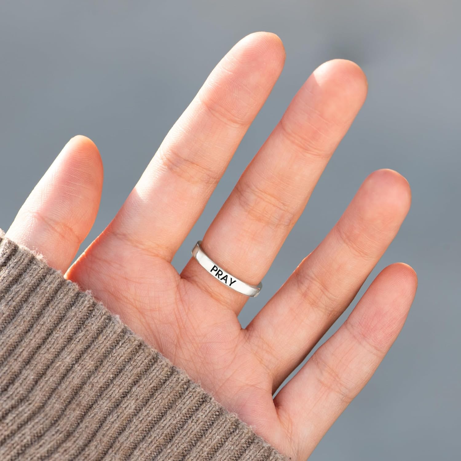 STORYJEWELLERY Cross Rings for Women, Purity Ring, Christian Ring, Christian Jewelry for Women, Confirmation Gifts, Baptism Gifts - Image 3