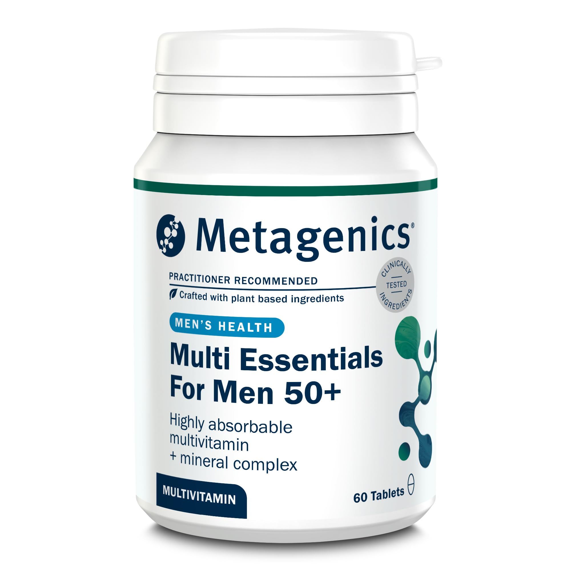MetagenicsMulti Essentials for Men 50+ - High Strength Blend of Key Nutrients - 60 Capsules