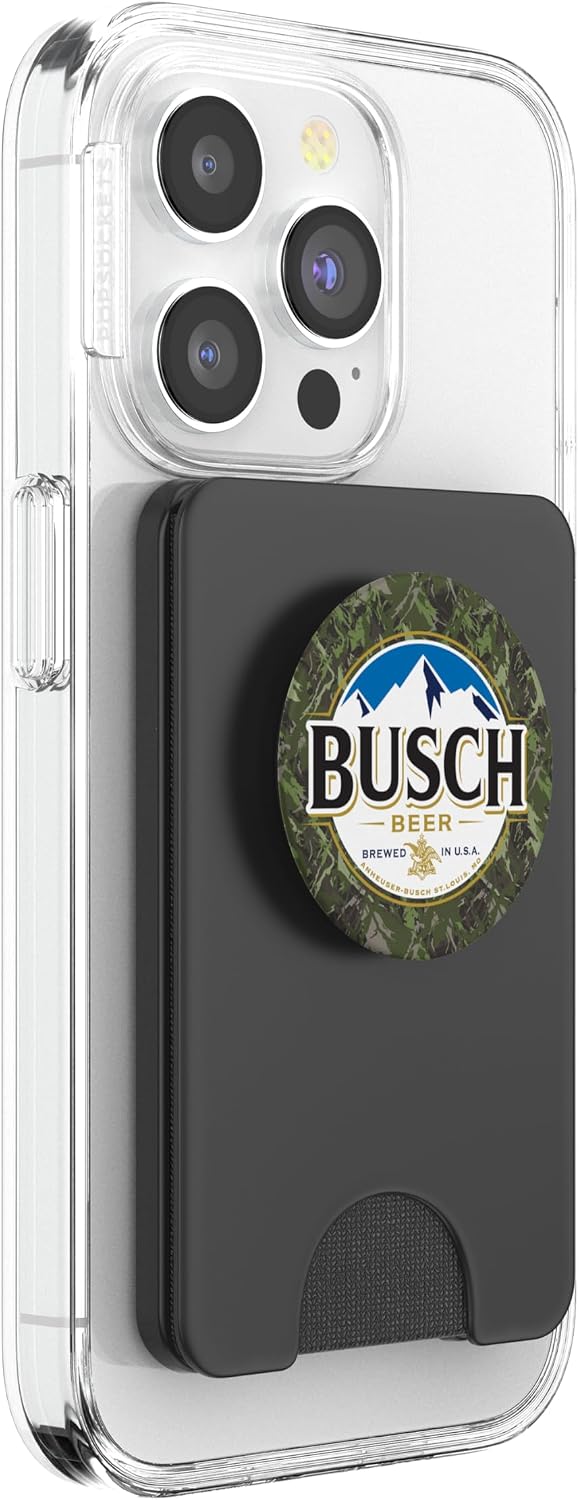 Busch Green Camo PopSockets Stand for Smartphones & Tablets PopSockets PopWallet for MagSafe