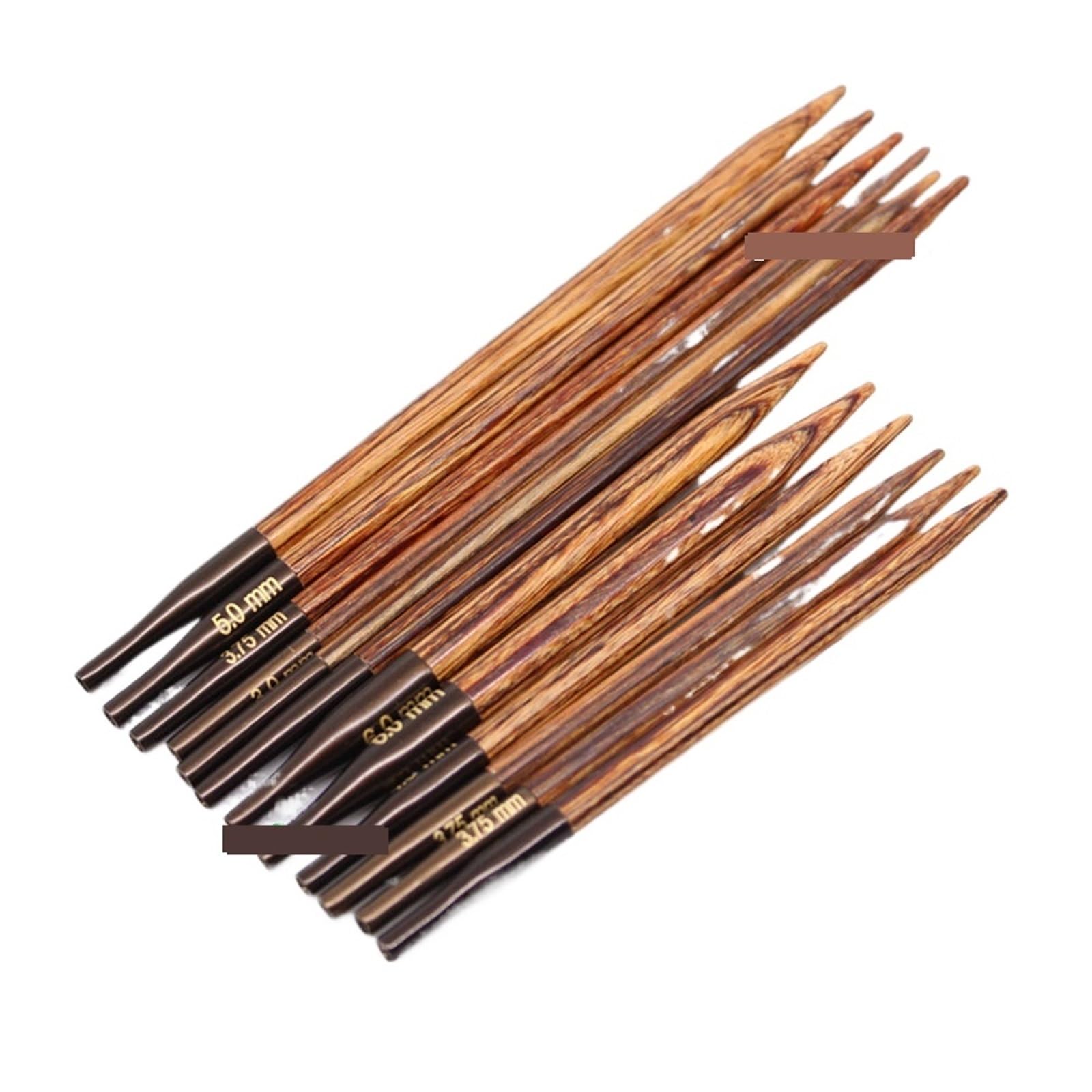 Knitting Needles 1 Pair Interchangeable Circular Knitting Needles Tips for Pro Spokes Tool(1 Pair 6.0mm,8.5cm)