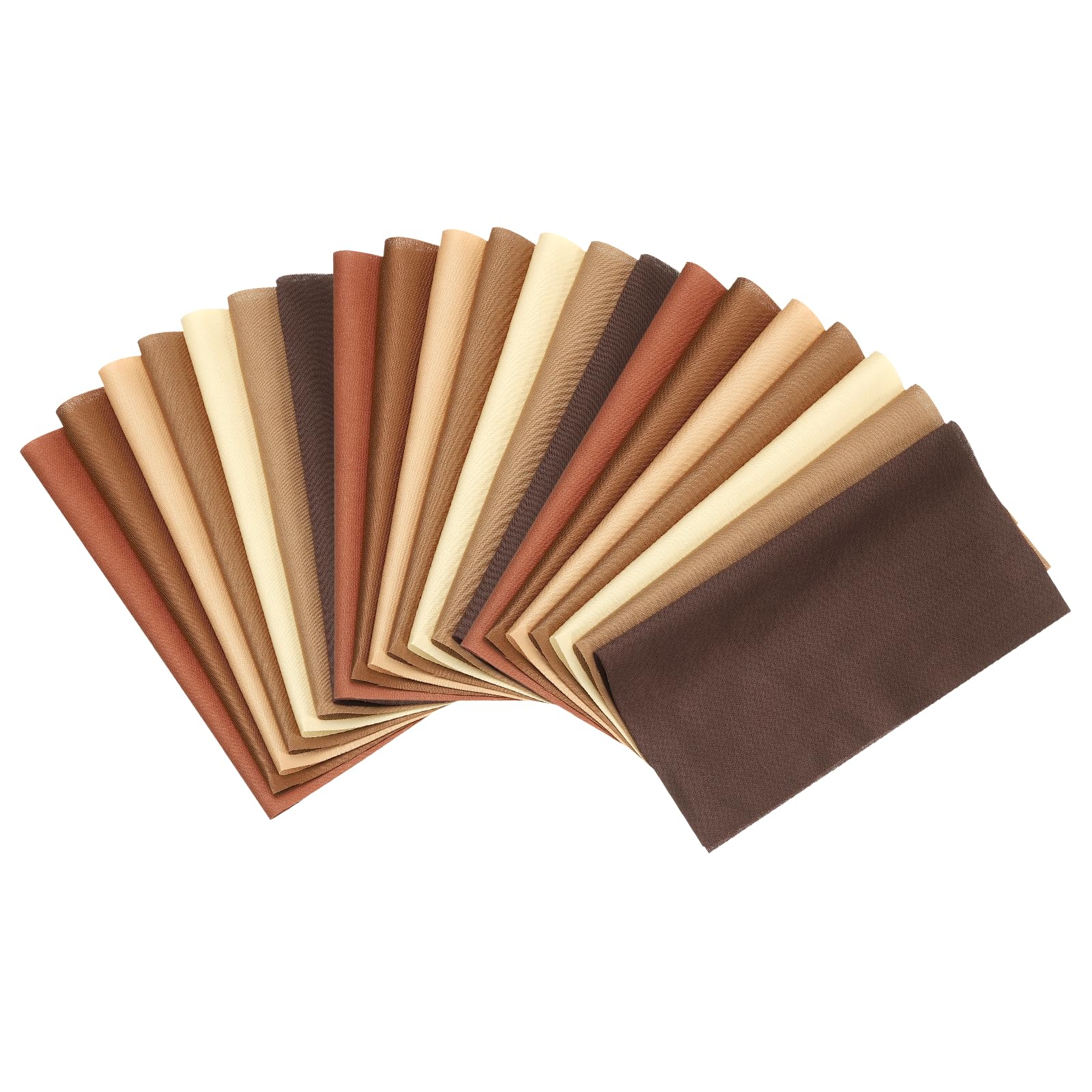 Tissu en coton marron pour patchwork PATIKIL sans gaspillage - 7