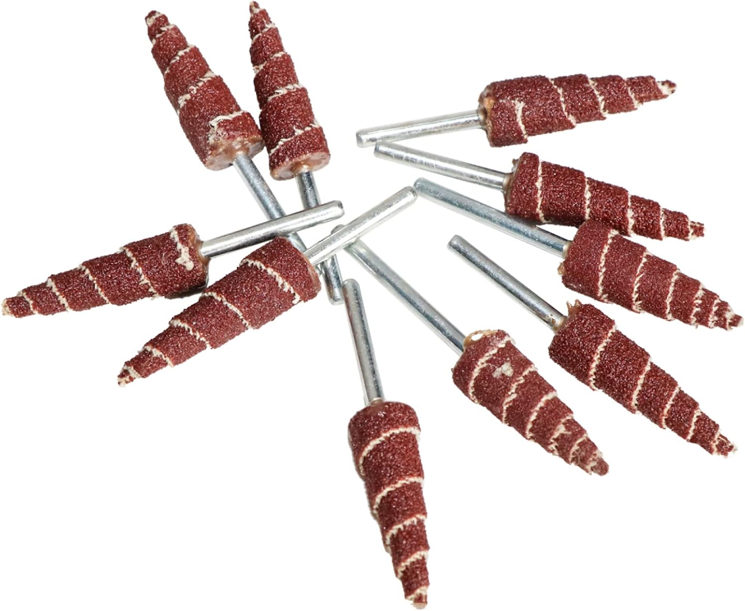 研削ディスク、研削ホイール、アングルグラインダー、10個コーン形状マウントポイント研削ヘッドサンドペーパーフラップサンディングホイー