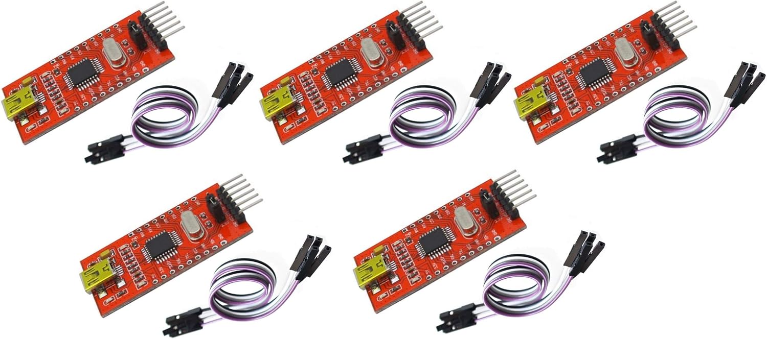 5 шт. USB-адаптер FT232BL для преобразования USB в TTL FT232 5V 3.3V для загрузки данных в последовательный порт + кабель