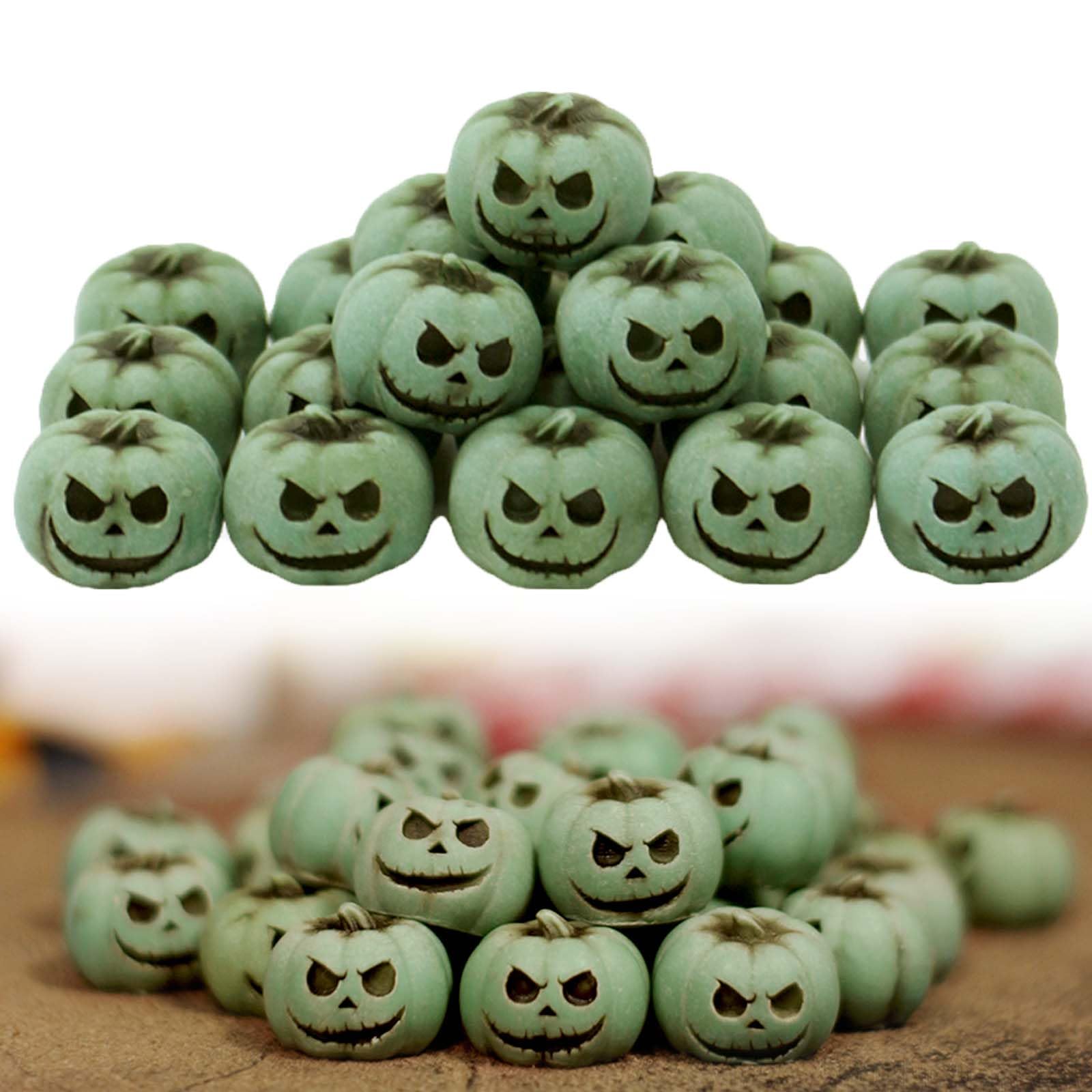 FENGCHUANG Halloween Pumpkin Figurine, Pack of 20, Mini Pumpkins Decoration