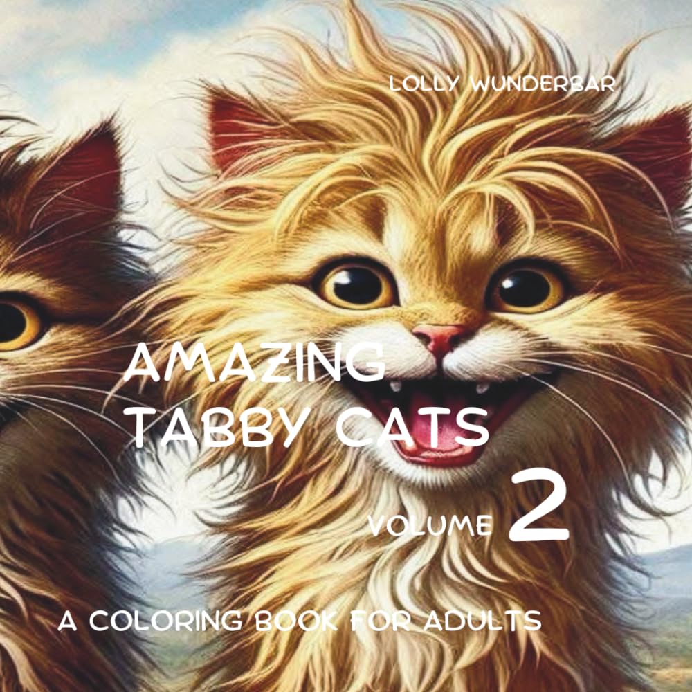 AMAZING TABBY CATS VOLUME 2: A COLORING BOOK FOR ADULTS