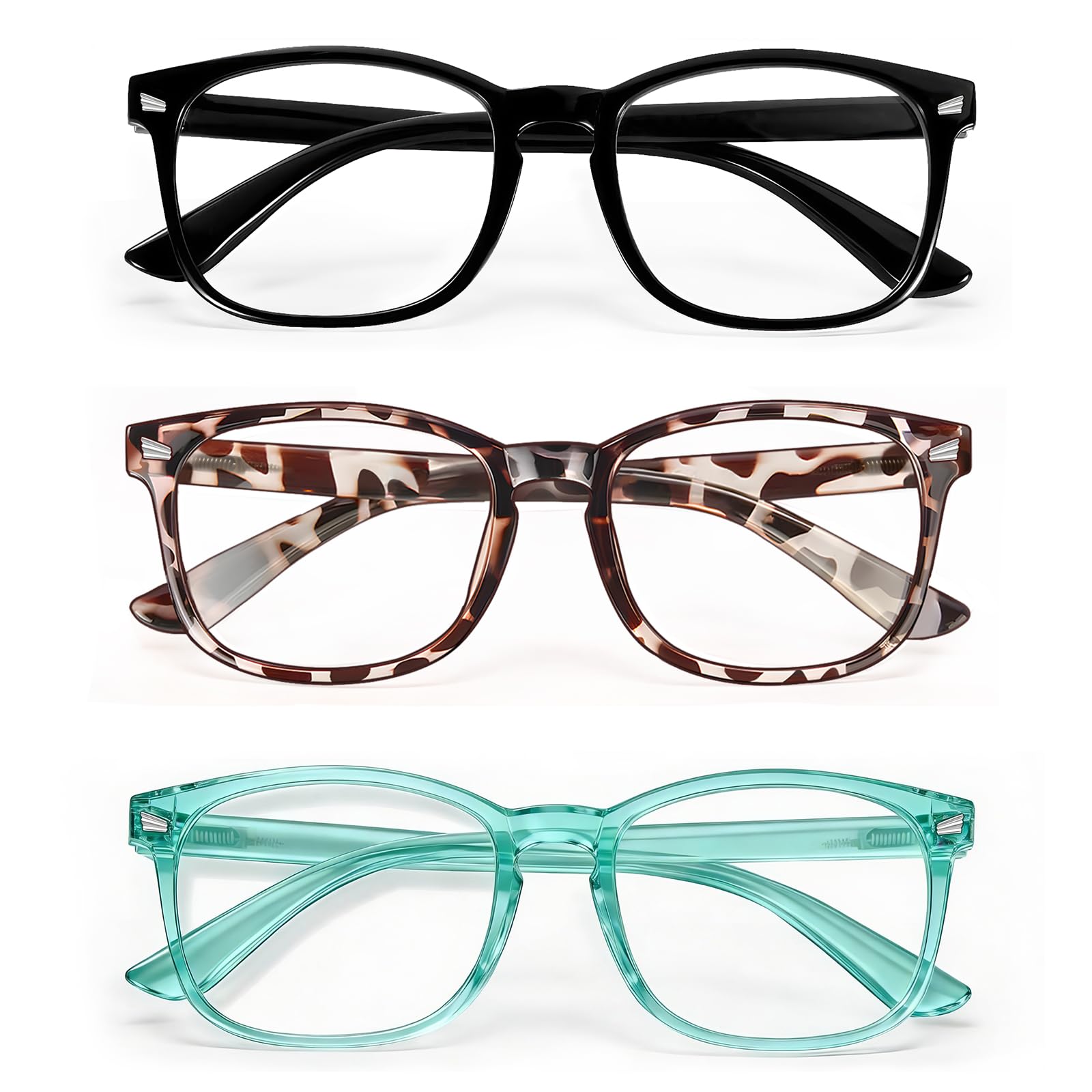 Photo 1 of CHEERS DEVICES Reading Glasses for Men, Eyeglasses, Blue Light Readers for Men Women, Computer Eye Glasses, Cheaters - 3 Pair (0.5)