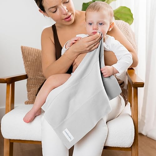 Miniatura 52 de Comfy Cubs Juego de 6 paños para eructos para bebés, grandes, 6 capas, ultra absorbentes, 100% algodón para escupir, babear y ensuciar, suaves,