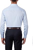 Vista 2 de Camisa de vestir para hombre de Calvin Klein, ajustada, sarga sin necesidad de planchado.
