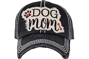 Embroidered Dog Mom Hat for Women