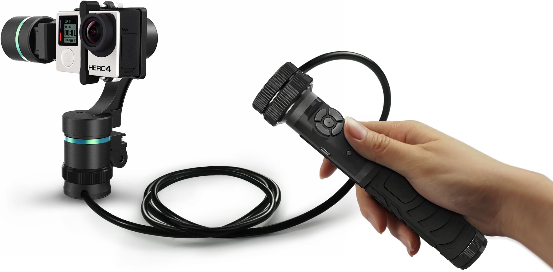 Vwalker 3 Axis Handheld Gimbal for Action Camera, Detachable, Multiple Operating Modes, Perfect Camera Stabilizer for GoPro SJCAM XIAOMI Sony Action Videos