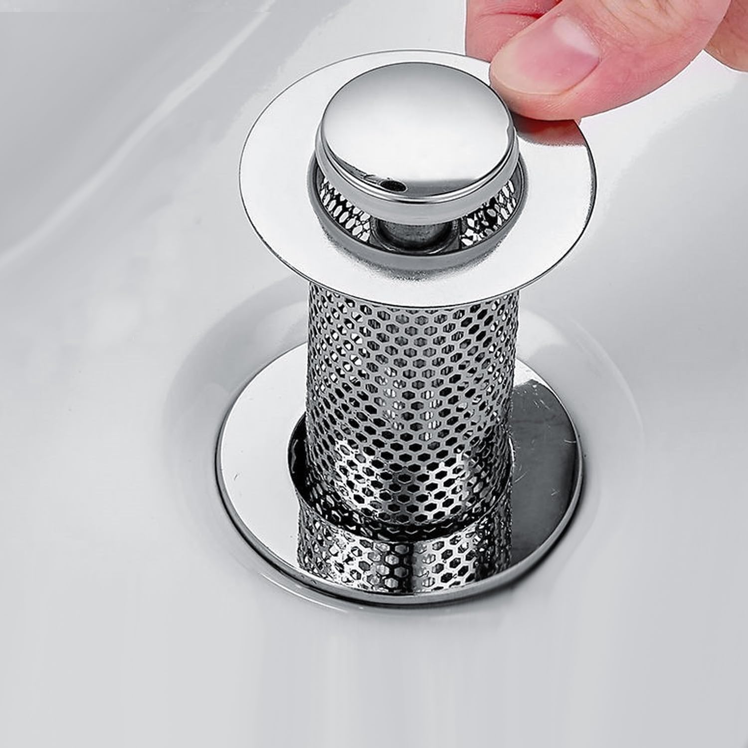 QOXEZY Filtre De Vidange De Sol En Acier Inoxydable Pour évier De