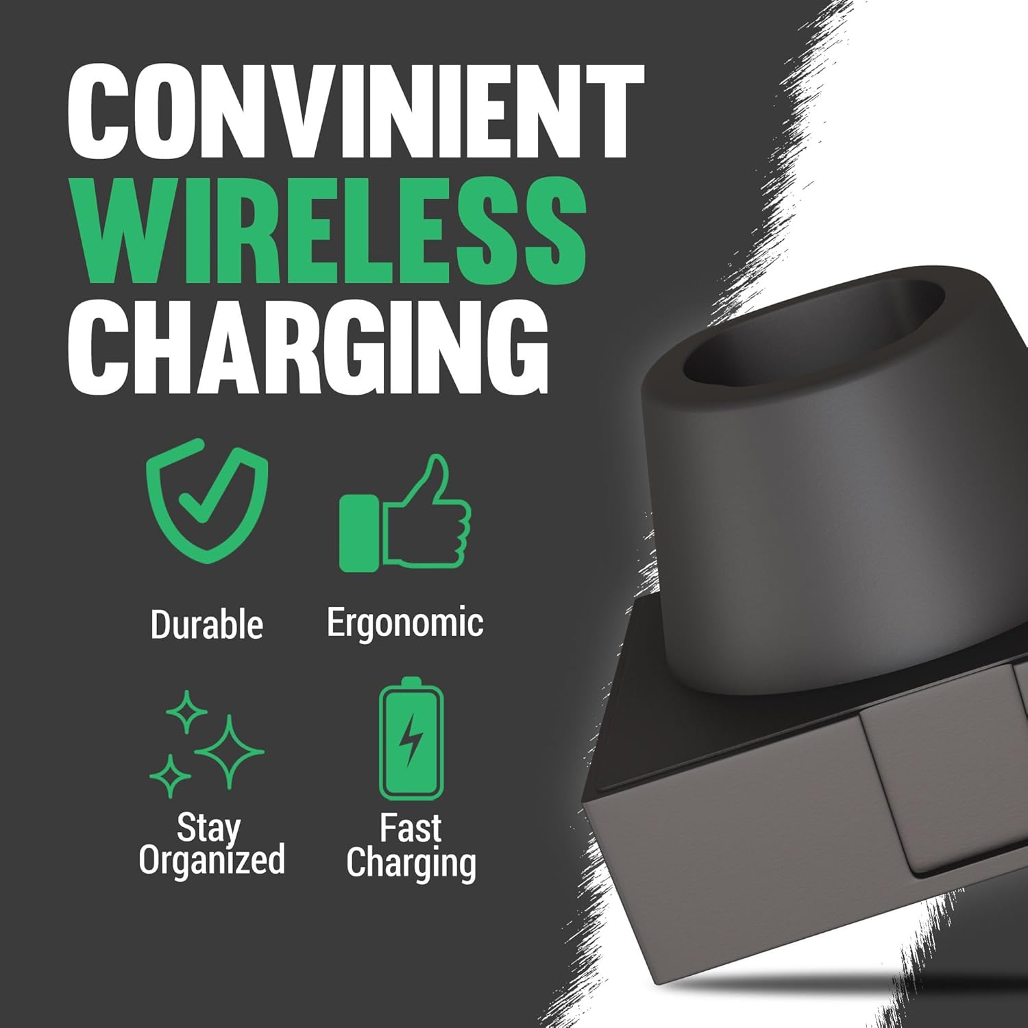 Tomb 45 Power Pod for Gamma and Stylecraft Ergo Trimer - All in One Charging Stand for Mens Trimmers - High Performance