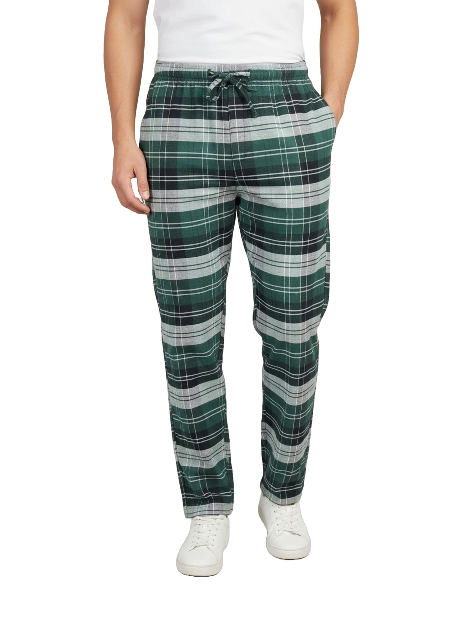 Men's Cotton Checkered Plus Size Pyjama-image-48