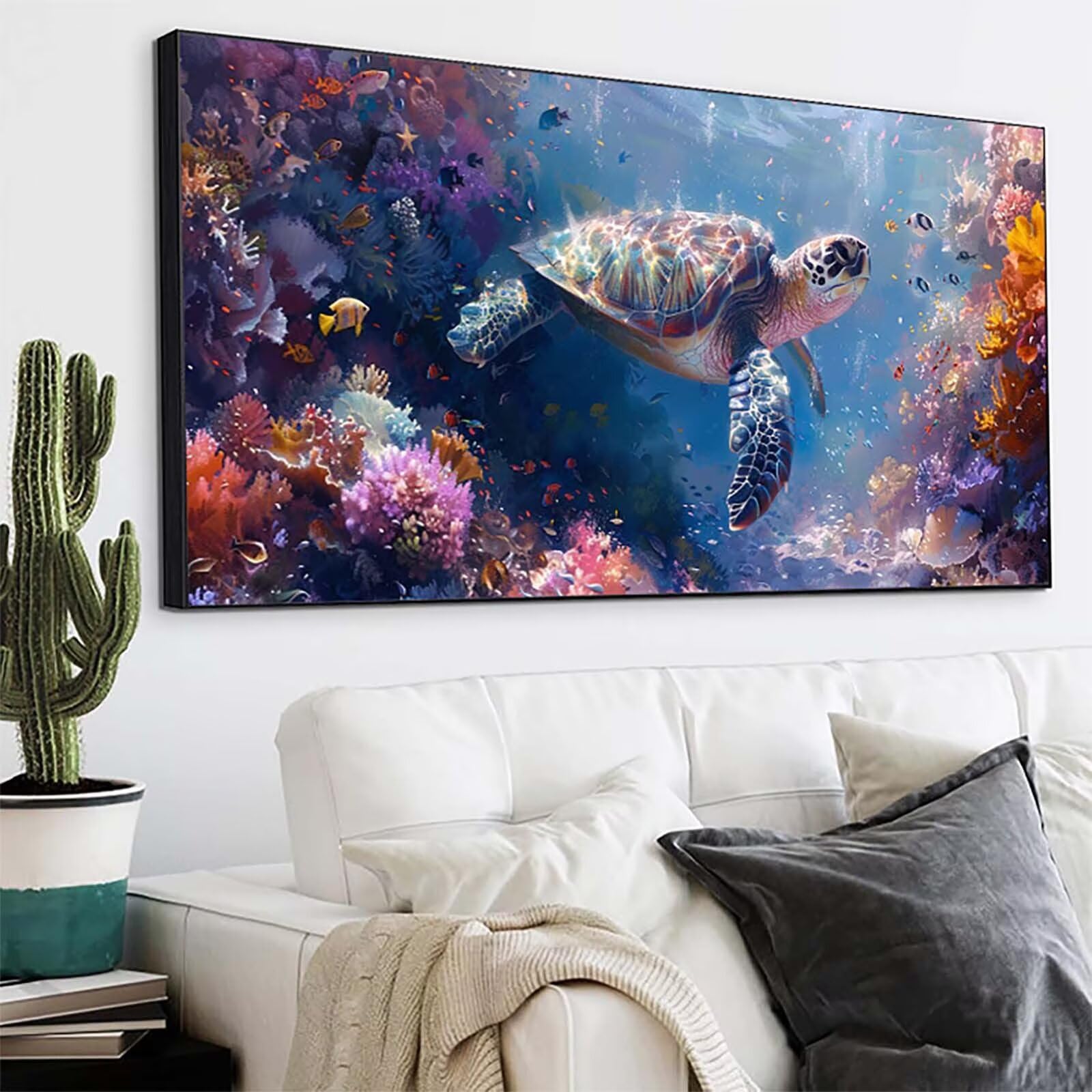 Tartaruga Marina 5D DIY Diamond Painting Grandi Dimensioni 80x160cm 3-9311