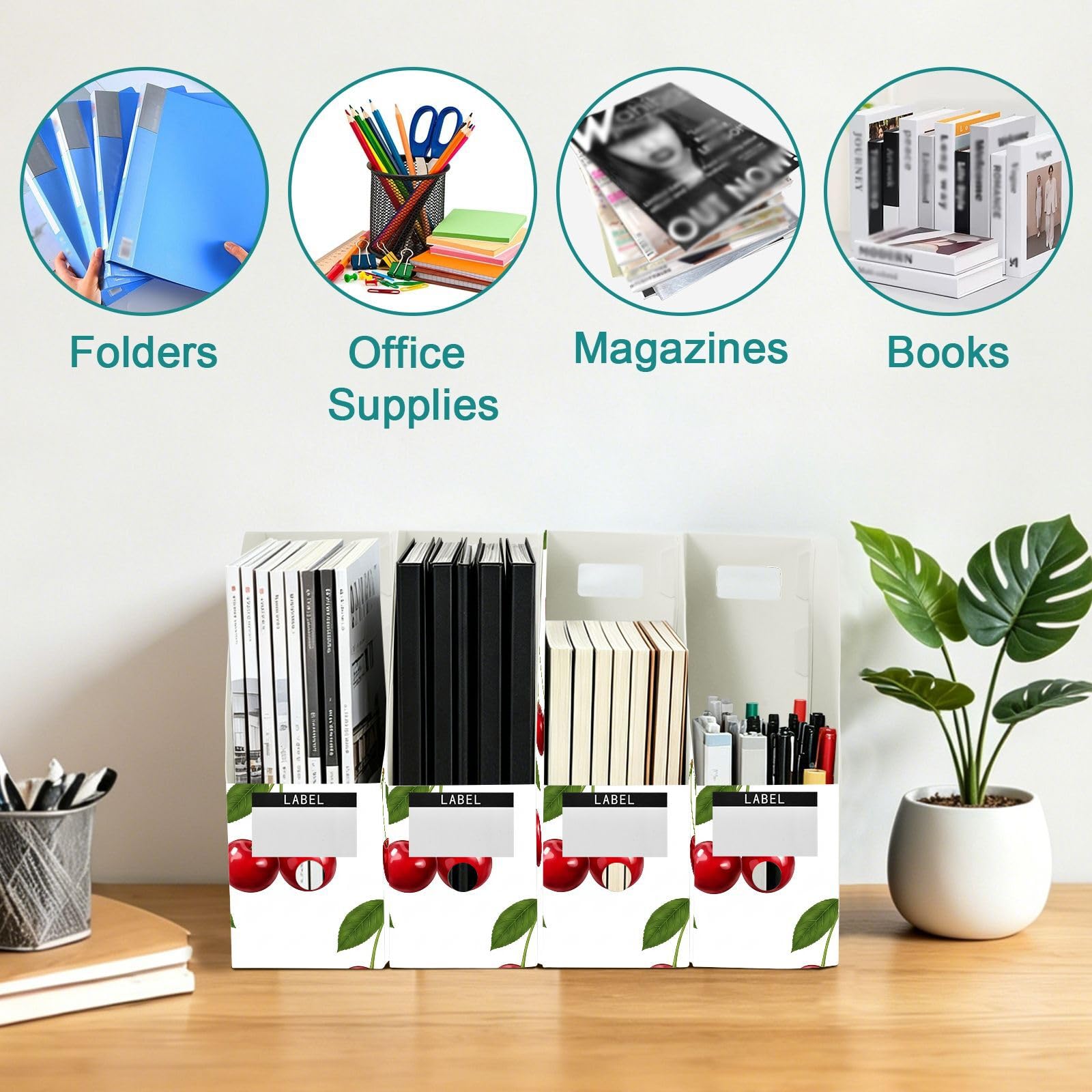 Cartone animato Cherry Red File Organizer per insegnanti