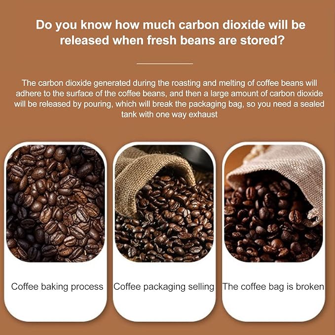 Coffee Canister, Airtight Stainless Steel Kitchen Food Storage Container miniatura 6