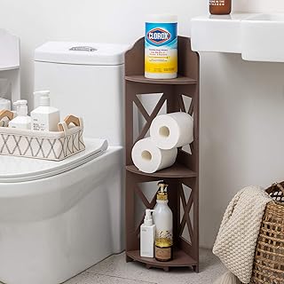 Plant Stand Corner Shelf Mini 3 Tier Bookshelf for Living Room Narrow Side Table - Compare price