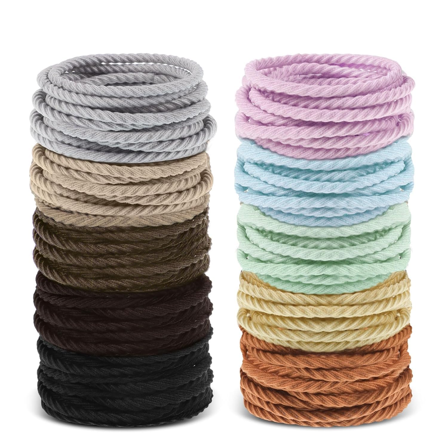 HAMSA Stretchable Rubber Hair Band, Hair Elastics Ties, No Crease Hair Band, Thin Headband, Ponytail Elastic Hair Holder Suitable for Women, Men, Girls and Boys