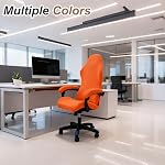 PATIKIL 1 Set Office Chair Cover, Desk Chair Cover Stretchable Universal Computer Seat Slipcover Large with Armrest Covers Zipper for Rolling Office Chairs Home Desk Seat, Pink