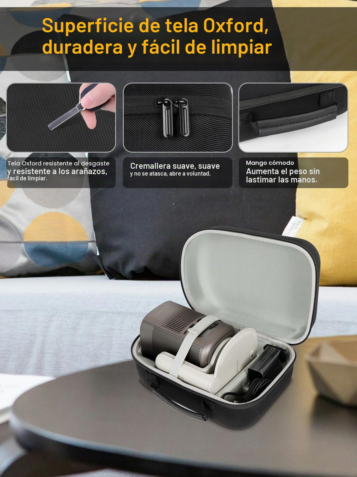 Funda rígida compatible con XGIMI MoGo 2 Pro 1080P portátil y MoGo 2 Mini Proyector, Caja de Transporte para MoGo 2 Proyector