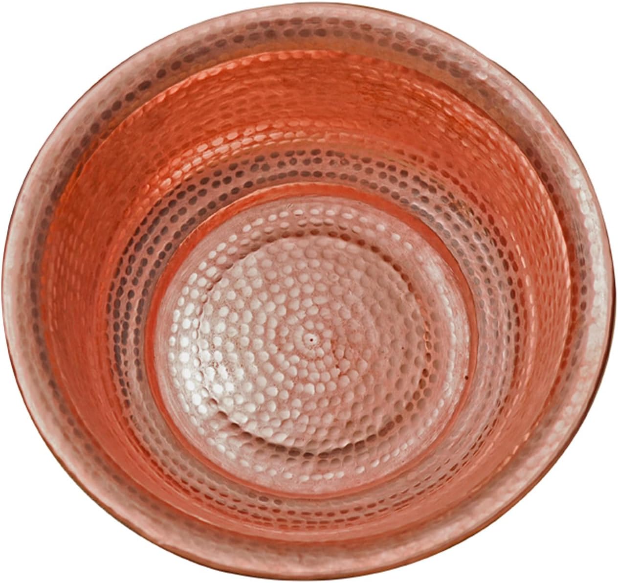 Portable Pedicure Foot Soak Copper Bowls - Hand-Hammered Basin for Camping, Picnic, Incinerator Barrel - Copper Fire Bowl