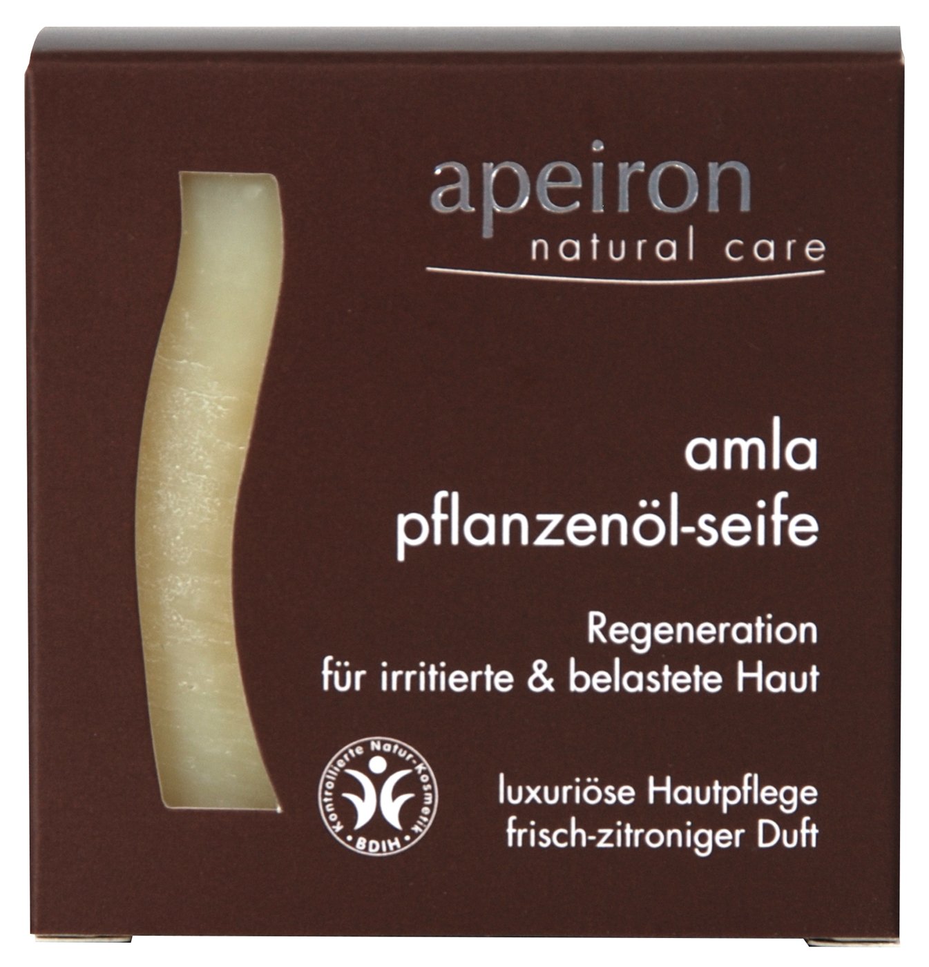 Apeiron Amla Ayurvedische Pflanzenölseife 100 G – Frisch Zitronig, Regenerierend