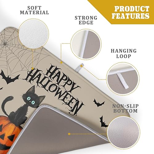 Vista 269 de Daisy On Old - Tapete de secado de platos de madera para encimera de cocina, tapete de secado de madera turquesa de 18 x 24 pulgadas con tapete