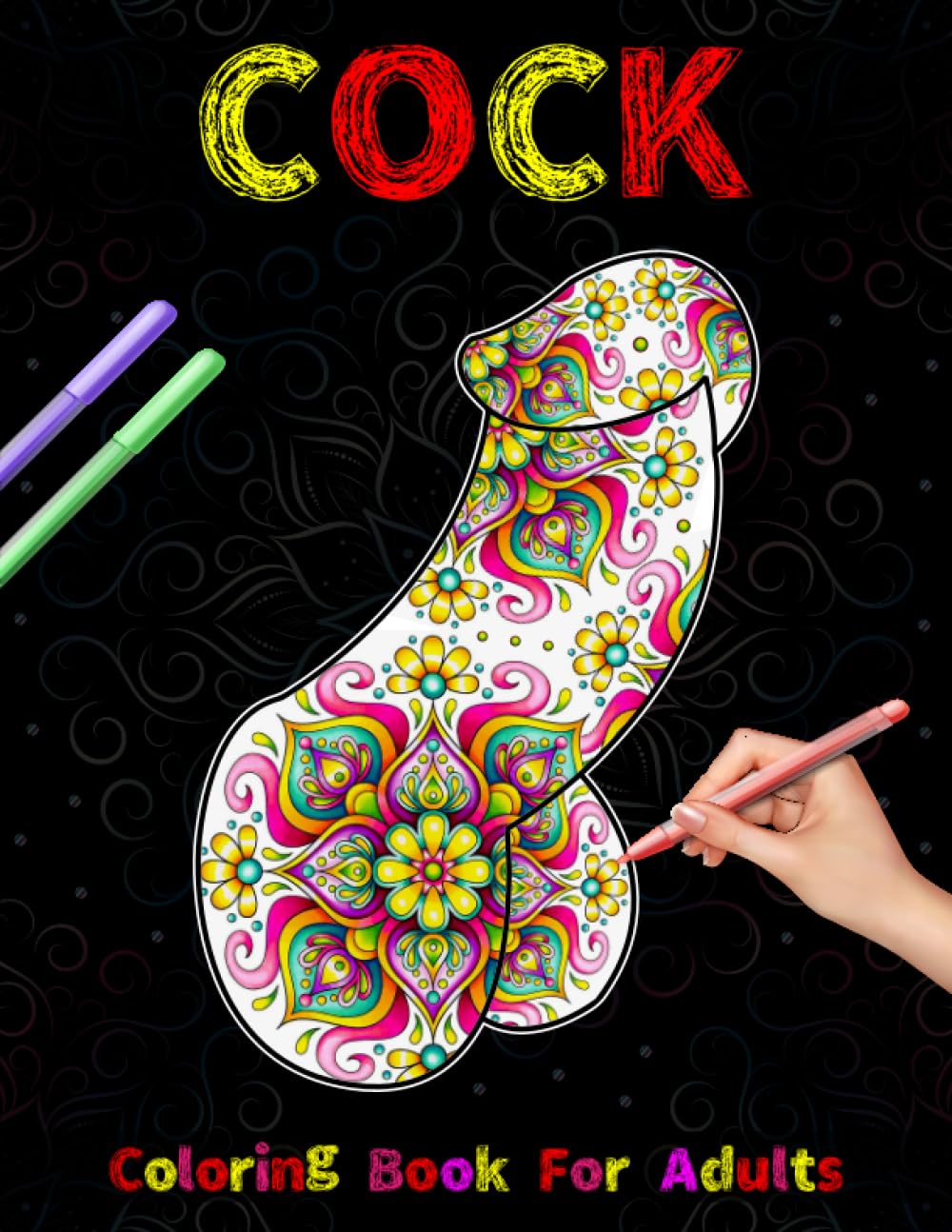 Cock Coloring Book For Adults
