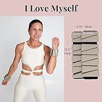 Vista 4 de AMOYOU Wrist & Ankle Weights for Women – 2 lb Ankle Weights (Set of 2, 1 lb Each) Arm Weights for Women Leg Weights for Walking, Yoga, Cardio &