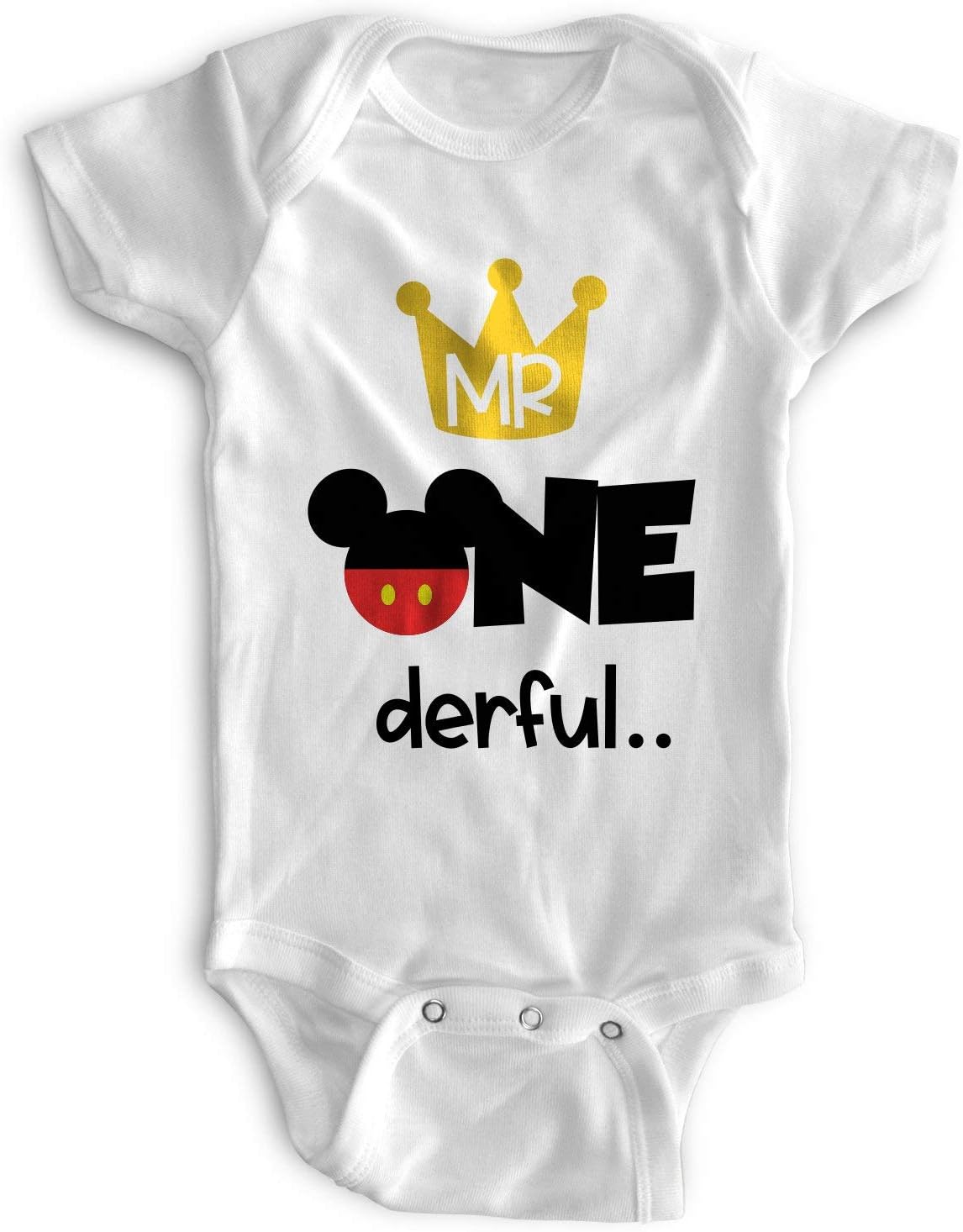 Perfect Pairz First Birthday Outfit 1st Baby Boy Bodysuit Onederful